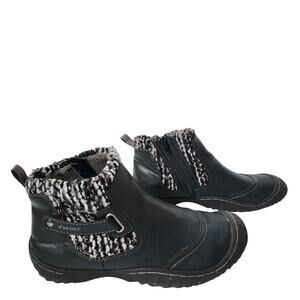 Jsport By Jambu Ankle Boots Womens Size 9M Darcie Sweater Booties Black Vegan